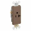Leviton 16351 20a, 125v, Decora Plus Sgl Recpt., Commercial Grade, Self-Grounding, Brown - Pkg Qty 10 2 Leviton 16351 20a, 125v, Decora Plus Sgl Recpt., Commercial Grade, Self-Grounding, Brown - Pkg Qty 10 -Switches, Receptacles & Sensors Sales LEV 16351