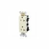 Leviton 16352-Ci 20a, 125v, Decora Plus Duplex Receptacle, Commercial Grade, Ivory - Pkg Qty 10 -Switches, Receptacles & Sensors Sales LEV 16352 CI