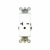 Leviton 16441-W 20A, 250V, Decora Plus Single Receptacle, Commercial Grade, Self-Grounding, White - Pkg Qty 10 2 Leviton 16441-W 20A, 250V, Decora Plus Single Receptacle, Commercial Grade, Self-Grounding, White - Pkg Qty 10 -Switches, Receptacles & Sensors Sales LEV 16441 W