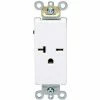 Leviton 16451-W 20a, 250v, Decora Plus Sgl Recpt., Commercial Grade, Self-Grounding, Wht - Pkg Qty 10 -Switches, Receptacles & Sensors Sales LEV 16451 W