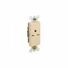 Leviton 16651-I 15A, 250V, NEMA 6-15R, Decora Plus Single Receptacle, Commercial Grade, Ivory - Pkg Qty 10 -Switches, Receptacles & Sensors Sales LEV 16651 I