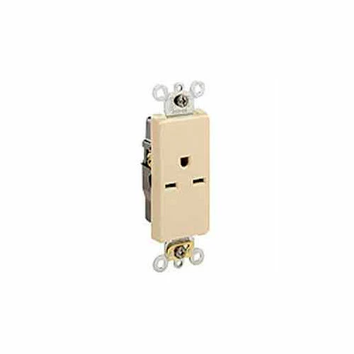 Leviton 16651-I 15A, 250V, NEMA 6-15R, Decora Plus Single Receptacle, Commercial Grade, Ivory - Pkg Qty 10 3 Leviton 16651-I 15A, 250V, NEMA 6-15R, Decora Plus Single Receptacle, Commercial Grade, Ivory - Pkg Qty 10