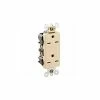 Leviton 16662-I 15a, 250v, Decora Plus Dplx Recpt., Commercial, Self Grounding, Ivory - Pkg Qty 10 -Switches, Receptacles & Sensors Sales LEV 16662 I
