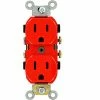 Leviton 5242-R 15A, 125V, Duplex Receptacle, Red - Pkg Qty 10 -Switches, Receptacles & Sensors Sales LEV 5242 R
