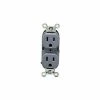 Leviton 5252-GY 15A, 125V, Duplex Receptacle, Gray - Pkg Qty 10 -Switches, Receptacles & Sensors Sales LEV 5252 GY