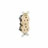 Leviton 5252-I 15A, 125V, 2P, 3W, Duplex Receptacle, Straight Blade, Ivory - Pkg Qty 10 -Switches, Receptacles & Sensors Sales LEV 5252 I