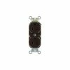 Leviton 5262-IGB 15A, 125V, Duplex Receptacle, Isolated Ground, Brown - Pkg Qty 10 -Switches, Receptacles & Sensors Sales LEV 5262 IGB