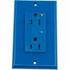 Leviton 5280-Igb 15a 125v Decora Duplex Receptacle, Iso Ground, Blue -Switches, Receptacles & Sensors Sales LEV 5280 IGB