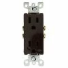 Leviton 5325 15A, 125V, Decora Duplex Receptacle, Residential Grade, Grounding, Brown - Pkg Qty 10 -Switches, Receptacles & Sensors Sales LEV 5325