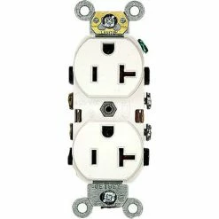 Leviton 5342-W 20a, 125v, Duplex Receptacle, White - Pkg Qty 10