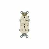Leviton 5352-I 20A, 125V, Duplex Receptacle, Ivory - Pkg Qty 10 -Switches, Receptacles & Sensors Sales LEV 5352 I