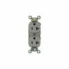 Leviton 5362-GYS 20A, 125V, Duplex Rcpt, Self Grounding, Contractor Pack, Gray - Pkg Qty 10 -Switches, Receptacles & Sensors Sales LEV 5362 GYS