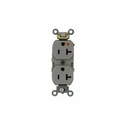 Leviton 5362-Igg 20a, 125v, Duplex Receptacle, Isolated Ground, Gray - Pkg Qty 10