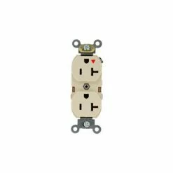 Leviton 5362-Igt 20a, 125v, Duplex Receptacle, Isolated Ground, Light Almond - Pkg Qty 10
