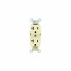 Leviton 5362-ST Duplex Receptacle, Straight Blade, Contractor Pack, Lt Almond - Pkg Qty 10 -Switches, Receptacles & Sensors Sales LEV 5362 ST