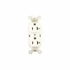 Leviton 5362-W 20a, 125v, 2p, 3w, Duplex Receptacle, Straight Blade, White - Pkg Qty 10 -Switches, Receptacles & Sensors Sales LEV 5362 W
