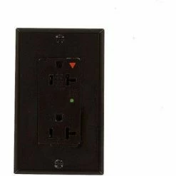 Leviton 5380-Ig Decora Duplex Surge Suppressor Receptacle Iso Ground, 20a, Brown