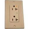 Leviton 5380-Igg Decora Duplex Surge Suppressor Receptacle Iso Ground, 20a, Gray -Switches, Receptacles & Sensors Sales LEV 5380 IGG