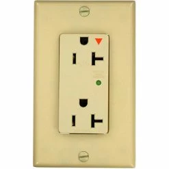 Leviton 5380-Igi Decora Duplex Surge Suppressor Receptacle Iso Ground 20a, Ivory