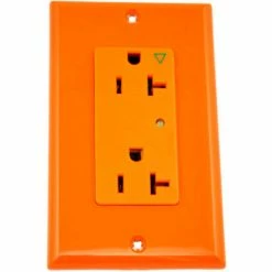 Leviton 5380-Igo Decora Duplex Surge Suppressor Receptacle Iso Ground 20a, Orange