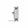 Leviton 5601-2I 15A, 120/277V, Decora Rocker Single Pole AC Quiet Switch, Ivory - Pkg Qty 10 -Switches, Receptacles & Sensors Sales LEV 5601 2I