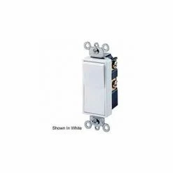 Leviton 5604-2i 15a, 120/277v, Decora Rocker 4-Way Ac Quiet Switch, Ivory - Pkg Qty 10