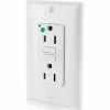 Leviton GFNT1-HFW 15A, 125V, SmartlockPro Slim Self-Test GFCI Receptacle, Hospital Grade, White -Switches, Receptacles & Sensors Sales LEV 7599 HFW
