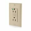 Leviton GFNT1-HFI 15A, 125V, SmartlockPro Slim Self-Test GFCI Receptacle, Hospital Grade, Ivory 2 Leviton GFNT1-HFI 15A, 125V, SmartlockPro Slim Self-Test GFCI Receptacle, Hospital Grade, Ivory -Switches, Receptacles & Sensors Sales LEV 7599 HGT