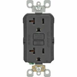 Leviton GFNT2-E 20A SmartlockPro Self-Test GFCI Duplex Recpt, Ind Light, Wire Leads, Black