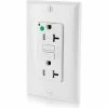 Leviton GFTR2-HGW SmartlockPro Self-Test GFCI Recept, 20A, Hospital Grade, Tamper Resistant, White -Switches, Receptacles & Sensors Sales LEV 7899 HFW