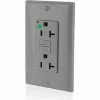 Leviton GFNT2-HGG 20A SmartlockPro Self-Test GFCI Recpt, Hospital Grade, Gray 2 Leviton GFNT2-HGG 20A SmartlockPro Self-Test GFCI Recpt, Hospital Grade, Gray -Switches, Receptacles & Sensors Sales LEV 7899 HGG