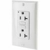 Leviton GFNT2-W 20A SmartlockPro Self-Test GFCI Duplex Recpt, Ind Light, Wire Leads, White -Switches, Receptacles & Sensors Sales LEV 7899 LW