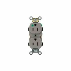 Leviton 8200-Hgy 15a, 125v, Gray - Pkg Qty 10