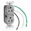 Leviton 8200-Lgy 15a, 125v, Slim Body Duplex Receptacle, Grounding, Gray - Pkg Qty 10 1 Leviton 8200-Lgy 15a, 125v, Slim Body Duplex Receptacle, Grounding, Gray - Pkg Qty 10 -Switches, Receptacles & Sensors Sales LEV 8200 LGY