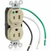 Leviton 8200-Li 15a, 125v, Slim Body Duplex Receptacle, Grounding, Ivory - Pkg Qty 10 2 Leviton 8200-Li 15a, 125v, Slim Body Duplex Receptacle, Grounding, Ivory - Pkg Qty 10 -Switches, Receptacles & Sensors Sales LEV 8200 LI