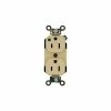 Leviton 8200-Pli 15a, 125v, Duplex Receptacle, Self Grounding, Ivory - Pkg Qty 10 -Switches, Receptacles & Sensors Sales LEV 8200 PLI