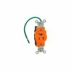 Leviton 8210-IG 15A, 125V, Narrow Body Single Receptacle, Isolated Ground,Orange - Pkg Qty 10 -Switches, Receptacles & Sensors Sales LEV 8210 IG