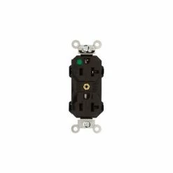 Leviton 8300 20a, 125v, Duplex Receptacle, Brown - Pkg Qty 10