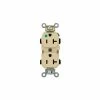 Leviton 8300-HI 20A, 125V, Duplex Receptacle, Ivory - Pkg Qty 10 -Switches, Receptacles & Sensors Sales LEV 8300 HI