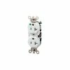 Leviton 8300-Hlw 20a, 125v, Duplex Receptacle, White - Pkg Qty 10 -Switches, Receptacles & Sensors Sales LEV 8300 HLW