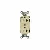 Leviton 8300-Pli 20a, 125v, Duplex Receptacle, Self Grounding, Ivory - Pkg Qty 10 2 Leviton 8300-Pli 20a, 125v, Duplex Receptacle, Self Grounding, Ivory - Pkg Qty 10 -Switches, Receptacles & Sensors Sales LEV 8300 PLI