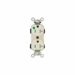 Leviton 8300-Sgt Receptacle Duplex Tamper Resistant, 20a-125v, Light Almond - Pkg Qty 10