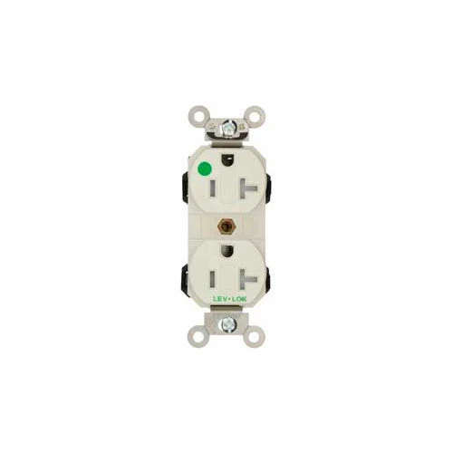 Leviton 8300-Sgt Receptacle Duplex Tamper Resistant, 20a-125v, Light Almond - Pkg Qty 10 3 Leviton 8300-Sgt Receptacle Duplex Tamper Resistant, 20a-125v, Light Almond - Pkg Qty 10