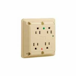 Leviton 8480-Igi 4-In-1 Receptacle, Straight Blade, Hospital Grade, Ivory