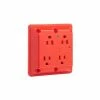 Leviton 8480-R 4-In-1 Receptacle, Straight Blade, Hospital Grade, Red 2 Leviton 8480-R 4-In-1 Receptacle, Straight Blade, Hospital Grade, Red -Switches, Receptacles & Sensors Sales LEV 8480 R