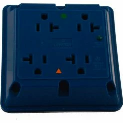 Leviton 8490-Igb 20a 4-In-1 Surge Receptacle W/ Indicator Lht, Iso Ground, Blue