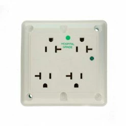 Leviton 8490-W 20a, 4-In-1 Surge Receptacle W/ Indicator Light, White