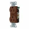 Leviton CR015 15A, 125V, Slim Body Duplex Receptacle,, Brown - Pkg Qty 10 -Switches, Receptacles & Sensors Sales LEV CR015