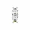 Leviton CR15-W 15A, 125V, Duplex Receptacle, Self Grounding, White - Pkg Qty 10 -Switches, Receptacles & Sensors Sales LEV CR15 W