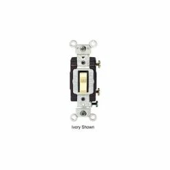 Leviton CS115-2GY 15A, 120/277V, Single-Pole, Gray - Pkg Qty 10